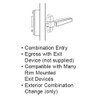 Simplex Pushbutton Lock with Thumbturn