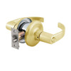 QTL240M605RAFLR Stanley QTL200 Series Privacy Tubular Lock with Summit Lever in Bright Brass