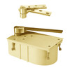 27-85S-LFP-LCC-LH-605 Rixson 27 Series Heavy Duty 3/4" Offset Hung Floor Closer in Bright Brass Finish