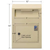 Protex WDS-150 Wall-Mount Locking, Payment Drop Box