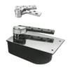 L27-85S-LCC-RH-619 Rixson 27 Series Extra Heavy Duty Lead Lined Offset Floor Closer in Satin Nickel