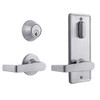 QCI230E626S4FLSSC Stanley QCI200 Series Standard Duty Interconnected Single Locking with Sierra Lever in Satin Chrome Finish