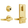 QCI230M605NS4FLR2LC Stanley QCI200 Series Standard Duty Interconnected Single Locking with Summit Lever in Bright Brass Finish
