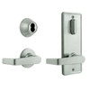 QCI231E619NR8NOSLC Stanley QCI200 Series Standard Duty Interconnected Single Locking Prepped for SFIC with Sierra Lever in Satin Nickel Finish