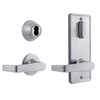 QCI231E626NS8FLS2LC Stanley QCI200 Series Standard Duty Interconnected Single Locking Prepped for SFIC with Sierra Lever in Satin Chrome Finish