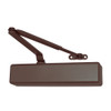 1461-EDA-w-62G-DKBRZ LCN Door Closer with Extra Duty Arm with Thick Hub Shoe in Dark Bronze Finish