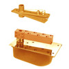 EH28-105N-587-2W-LCC-RH-612 Rixson 28 Series Power Transfer Heavy Duty Single Acting Center Hung Floor Closer in Satin Bronze Finish
