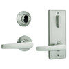 QCI231A619NR4FLR2LC Stanley QCI200 Series Standard Duty Interconnected Single Locking Prepped for SFIC with Slate Lever in Satin Nickel Finish