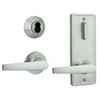 QCI231A619NR8FLR2LC Stanley QCI200 Series Standard Duty Interconnected Single Locking Prepped for SFIC with Slate Lever in Satin Nickel Finish