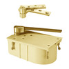 F27-95N-LTP-LH-605 Rixson 27 Series Fire Rated Heavy Duty 3/4" Offset Hung Floor Closer in Bright Brass Finish