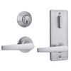 QCI231A626NS8FLS2BF Stanley QCI200 Series Standard Duty Interconnected Single Locking Prepped for SFIC with Slate Lever in Satin Chrome Finish