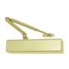 1461-EDA-w-62G-US4 LCN Door Closer with Extra Duty Arm with Thick Hub Shoe in Satin Brass Finish