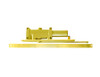 2011-H-RH-BRASS LCN Door Closer with Hold Open Arm in Brass Finish