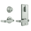 QCI251E619S4FLSBF Stanley QCI200 Series Standard Duty Interconnected Double Locking Prepped for SFIC with Sierra Lever in Satin Nickel Finish