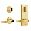 QCI251M605NS4FLSLC Stanley QCI200 Series Standard Duty Interconnected Double Locking Prepped for SFIC with Summit Lever in Bright Brass Finish