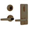 QCI251A613R8FLSLC Stanley QCI200 Series Standard Duty Interconnected Double Locking Prepped for SFIC with Slate Lever in Oil Rubbed Bronze Finish