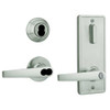 QCI251A619S4FLR2LC Stanley QCI200 Series Standard Duty Interconnected Double Locking Prepped for SFIC with Slate Lever in Satin Nickel Finish