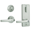 QCI251A619NR4FLS2BF Stanley QCI200 Series Standard Duty Interconnected Double Locking Prepped for SFIC with Slate Lever in Satin Nickel Finish