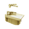 FQ27-105N-CWF-LH-606 Rixson 27 Series Heavy Duty Quick Install Offset Hung Floor Closer in Satin Brass Finish