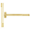 QED114LRX-36-7-605 Stanley QED100 Series Heavy Duty Surface Vertical Rod Hex Dog Exit Device in Bright Brass Finish