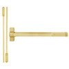 QED114ED-36-7-605 Stanley QED100 Series Heavy Duty Surface Vertical Rod Hex Dog Exit Device in Bright Brass Finish