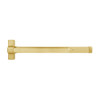 QED117ED-48-7-605 Stanley QED100 Series Heavy Duty Surface Vertical Rod Hex Dog Exit Device in Bright Brass Finish