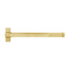 QED117ED-36-8-605 Stanley QED100 Series Heavy Duty Surface Vertical Rod Hex Dog Exit Device in Bright Brass Finish