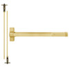 QED124ED-36-8-605 Stanley QED100 Series Heavy Duty Concealed Vertical Rod Hex Dog Exit Device in Bright Brass Finish
