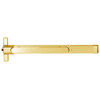 QED212-36-605-LC Stanley QED200 Series Heavy Duty Narrow Stile Rim Cylinder Dog Exit Device in Bright Brass Finish