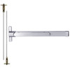QED228-36-7-626-LC Stanley QED200 Series Heavy Duty Narrow Stile Concealed Vertical Rod Cylinder Dog Exit Device in Satin Chrome Finish