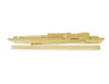 2032-H-BUMPER-LH-US4 LCN Door Closer Hold Open Track with BUMPER in Satin Brass Finish