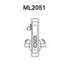 ML2051-LWA-605-LC Corbin Russwin ML2000 Series Mortise Office Locksets with Lustra Lever in Bright Brass