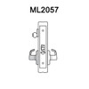 ML2057-LWA-606-CL6 Corbin Russwin ML2000 Series IC 6-Pin Less Core Mortise Storeroom Locksets with Lustra Lever in Satin Brass