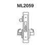 ML2059-LWA-606-CL6 Corbin Russwin ML2000 Series IC 6-Pin Less Core Mortise Security Storeroom Locksets with Lustra Lever in Satin Brass