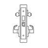 ML2022-LWA-618-LC Corbin Russwin ML2000 Series Mortise Store Door Locksets with Lustra Lever with Deadbolt in Bright Nickel
