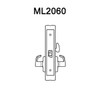 ML2060-RWA-618-M31 Corbin Russwin ML2000 Series Mortise Privacy Trim Pack with Regis Lever in Bright Nickel