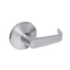 9K40Y15LS3626 Best 9K Series Exit Heavy Duty Cylindrical Lever Locks with Contour Angle with Return Lever Design in Satin Chrome