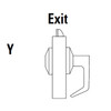 9K40Y15LS3613 Best 9K Series Exit Heavy Duty Cylindrical Lever Locks with Contour Angle with Return Lever Design in Oil Rubbed Bronze