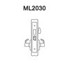 ML2030-LWB-630 Corbin Russwin ML2000 Series Mortise Privacy Locksets with Lustra Lever in Satin Stainless