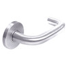 ML2054-LWB-629-CL6 Corbin Russwin ML2000 Series IC 6-Pin Less Core Mortise Entrance Locksets with Lustra Lever in Bright Stainless Steel