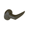 9K50Y16KS3613 Best 9K Series Exit Heavy Duty Cylindrical Lever Locks with Curved Without Return Lever Design in Oil Rubbed Bronze
