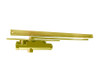 3133-Bumper-LH-BRASS LCN Door Closer Standard Track with Bumper Arm in Brass Finish