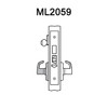 ML2059-LWB-618 Corbin Russwin ML2000 Series Mortise Security Storeroom Locksets with Lustra Lever and Deadbolt in Bright Nickel