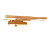 3133-H-Bumper-LH-LTBRZ LCN Door Closer Hold Open Track with Bumper in Light Bronze Finish