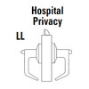 9K50LL15DS3618 Best 9K Series Hospital Privacy Heavy Duty Cylindrical Lever Locks with Contour Angle with Return Lever Design in Bright Nickel