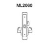 ML2060-LWF-618 Corbin Russwin ML2000 Series Mortise Privacy Locksets with Lustra Lever in Bright Nickel