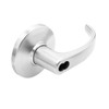 9K37E14DS3626 Best 9K Series Service Station Cylindrical Lever Locks with Curved with Return Lever Design Accept 7 Pin Best Core in Satin Chrome