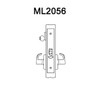 ML2056-LWF-618-CL6 Corbin Russwin ML2000 Series IC 6-Pin Less Core Mortise Classroom Locksets with Lustra Lever in Bright Nickel