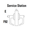 9K37E16DS3605 Best 9K Series Service Station Cylindrical Lever Locks with Curved without Return Lever Design Accept 7 Pin Best Core in Bright Brass