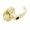 9K37HJ14DS3605 Best 9K Series Hotel Cylindrical Lever Locks with Curved with Return Lever Design Accept 7 Pin Best Core in Bright Brass